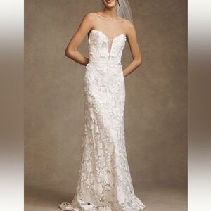 Jenny Yoo Josephine Lace Wedding Dress NWT Off Shoulder Bridal Gown Size 4